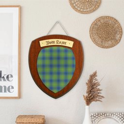 ScotsTee Shop Scottish Johnston Ancient Clan Tartan Wooden Wall Plaque Personalize with Your Name