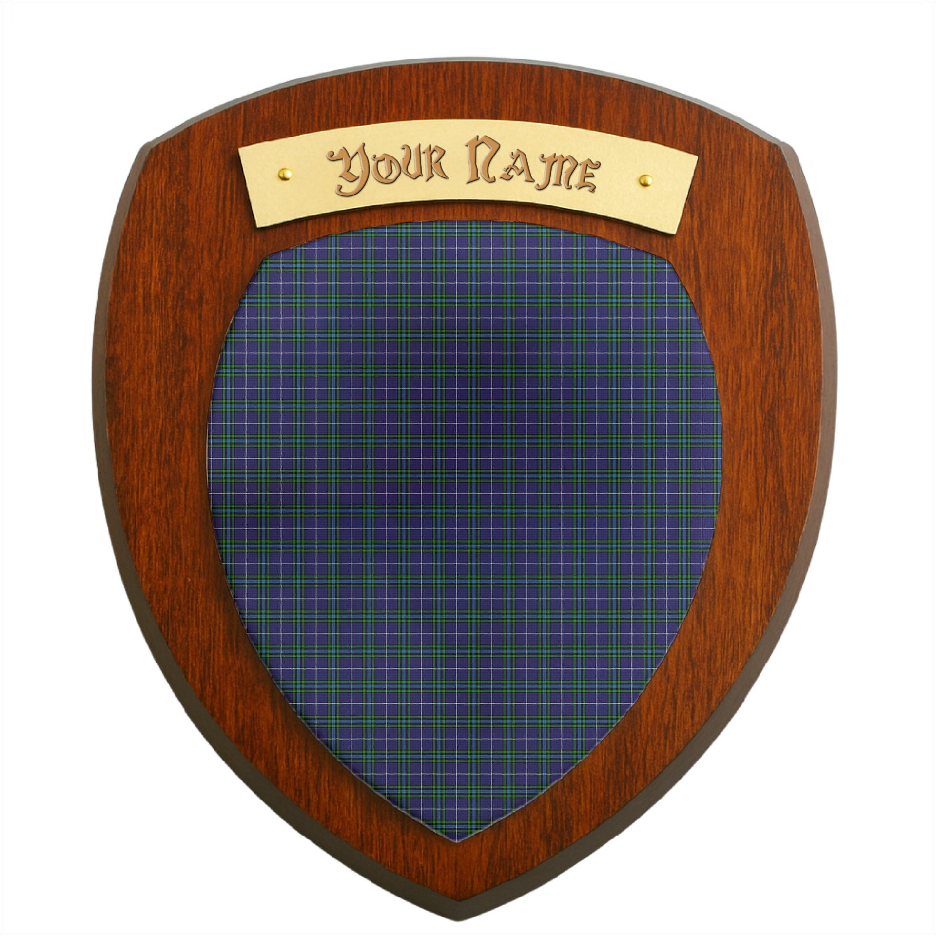 ScotsTee Shop Scottish Isle of Harris Clan Tartan Wooden Wall Plaque Personalize with Your Name