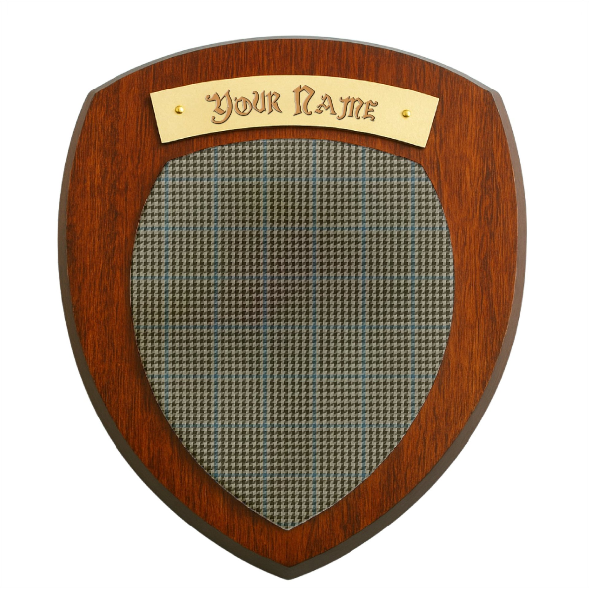 ScotsTee Shop Scottish Haig Clan Tartan Wooden Wall Plaque Personalize with Your Name