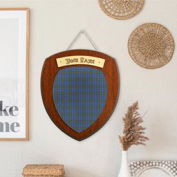 ScotsTee Shop Scottish Edmonstone Clan Tartan Wooden Wall Plaque Personalize with Your Name