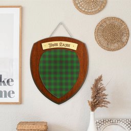 ScotsTee Shop Scottish Halkett Clan Tartan Wooden Wall Plaque Personalize with Your Name