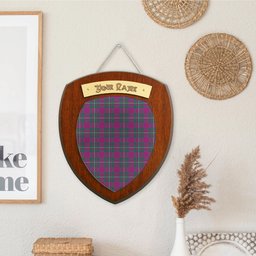 ScotsTee Shop Scottish Gregor Hunting Modern Clan Tartan Wooden Wall Plaque Personalize with Your Name