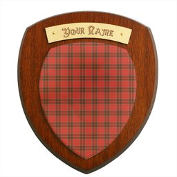 ScotsTee Shop Scottish Grant Weathered Clan Tartan Wooden Wall Plaque Personalize with Your Name