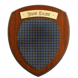 ScotsTee Shop Scottish Fletcher Modern Clan Tartan Wooden Wall Plaque Personalize with Your Name