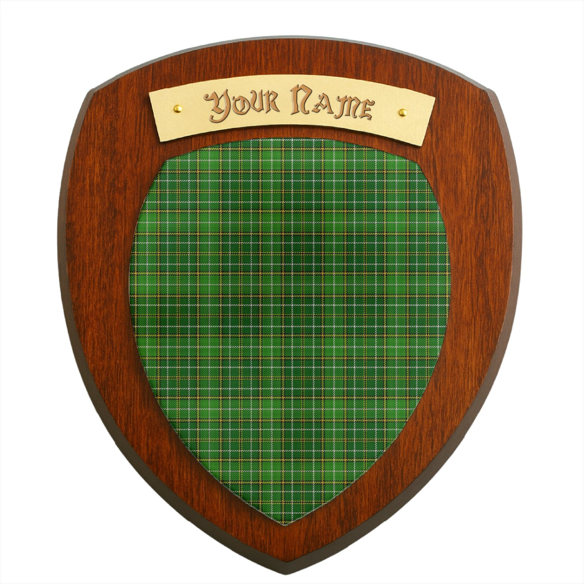 ScotsTee Shop Scottish Foster Hunting Clan Tartan Wooden Wall Plaque Personalize with Your Name