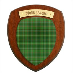 ScotsTee Shop Scottish Foster Hunting Clan Tartan Wooden Wall Plaque Personalize with Your Name