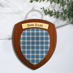 ScotsTee Shop Scottish Hutton SC Clan Tartan Wooden Wall Plaque Personalize with Your Name