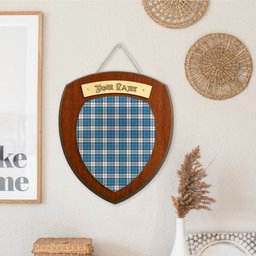 ScotsTee Shop Scottish Hutton SC Clan Tartan Wooden Wall Plaque Personalize with Your Name