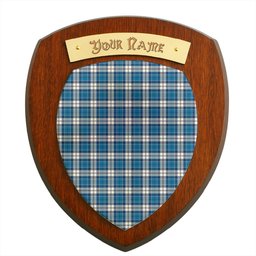 ScotsTee Shop Scottish Hutton SC Clan Tartan Wooden Wall Plaque Personalize with Your Name
