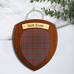 ScotsTee Shop Scottish MacDonald of Lochmaddy Clan Tartan Wooden Wall Plaque Personalize with Your Name