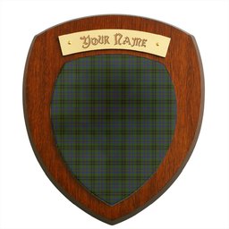 ScotsTee Shop Scottish MacInnes Clan Tartan Wooden Wall Plaque Personalize with Your Name