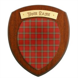 ScotsTee Shop Scottish MacLay Modern Clan Tartan Wooden Wall Plaque Personalize with Your Name