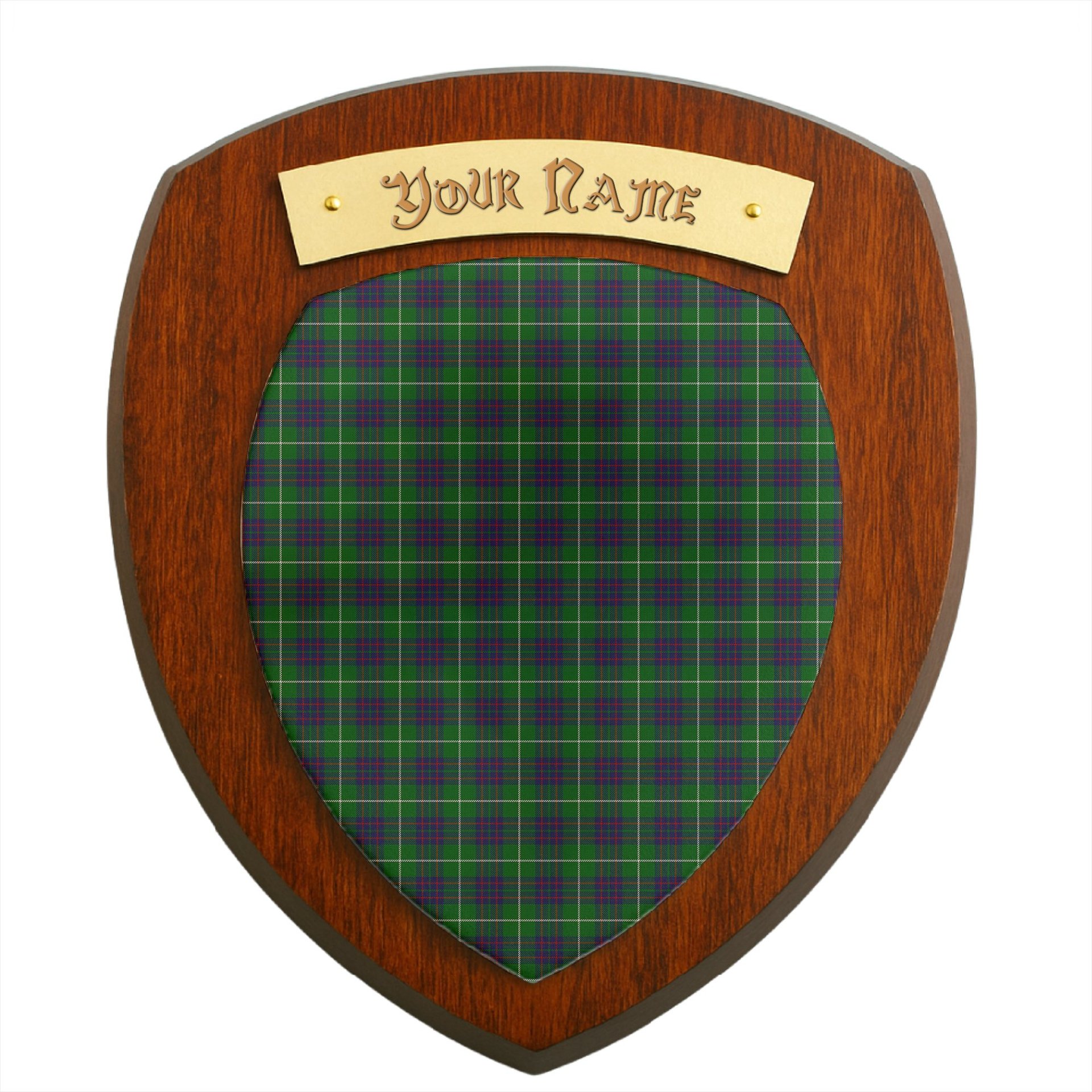 ScotsTee Shop Scottish MacIntyre Hunting Clan Tartan Wooden Wall Plaque Personalize with Your Name