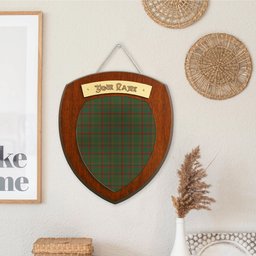 ScotsTee Shop Scottish MacCracken Hunting Clan Tartan Wooden Wall Plaque Personalize with Your Name