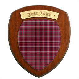 ScotsTee Shop Scottish Little Clan Tartan Wooden Wall Plaque Personalize with Your Name