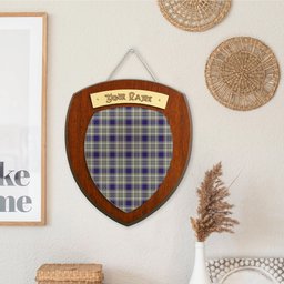 ScotsTee Shop Scottish Livingstone Dress Clan Tartan Wooden Wall Plaque Personalize with Your Name