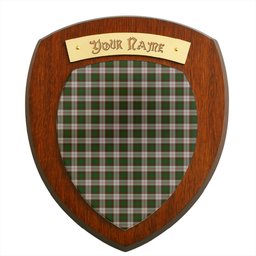 ScotsTee Shop Scottish MacKinnon Dress Clan Tartan Wooden Wall Plaque Personalize with Your Name