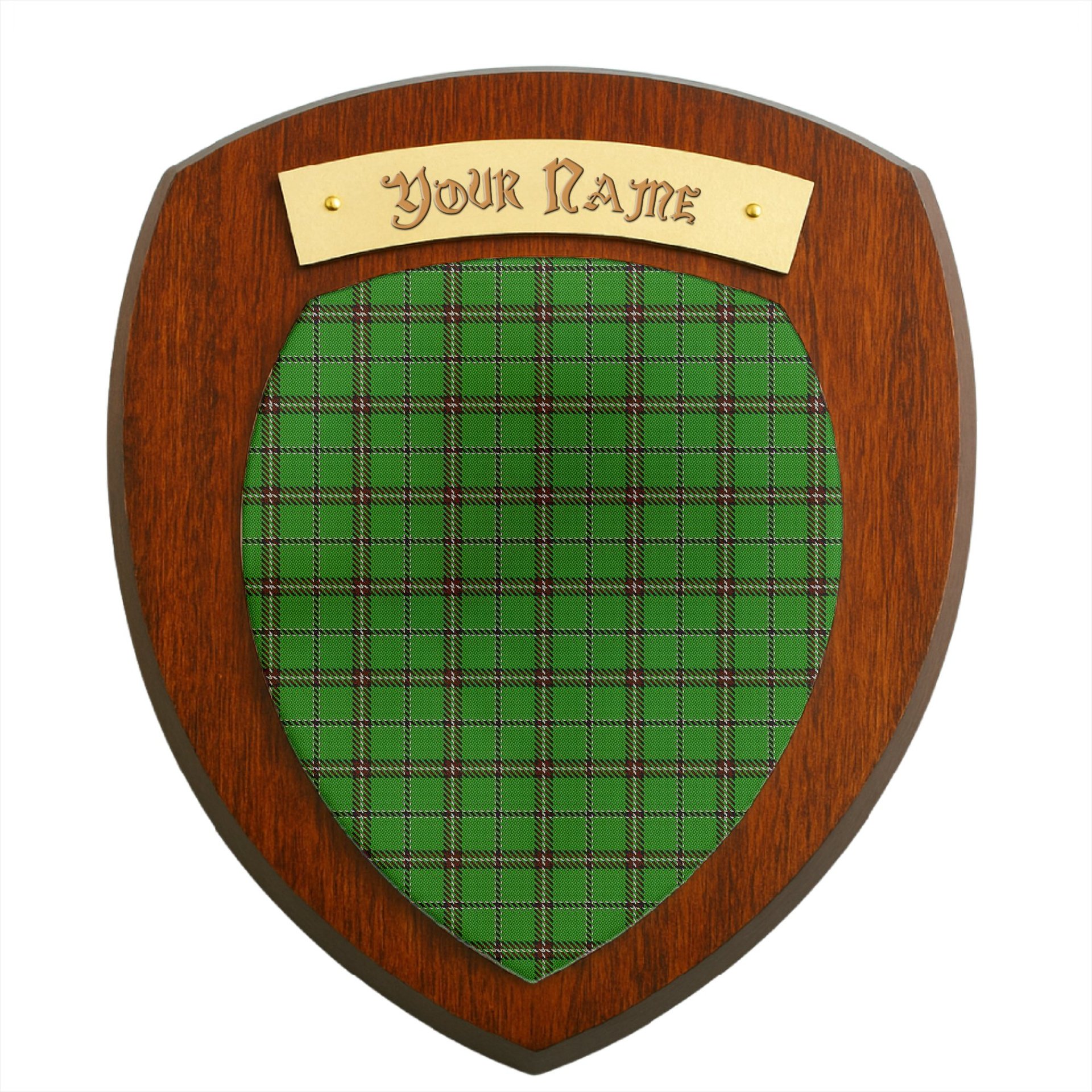 ScotsTee Shop Scottish Leach Hunting Clan Tartan Wooden Wall Plaque Personalize with Your Name