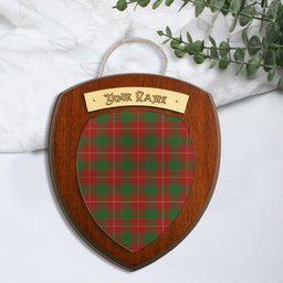 ScotsTee Shop Scottish Macfie Clan Tartan Wooden Wall Plaque Personalize with Your Name