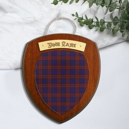 ScotsTee Shop Scottish MacDevitt Clan Tartan Wooden Wall Plaque Personalize with Your Name