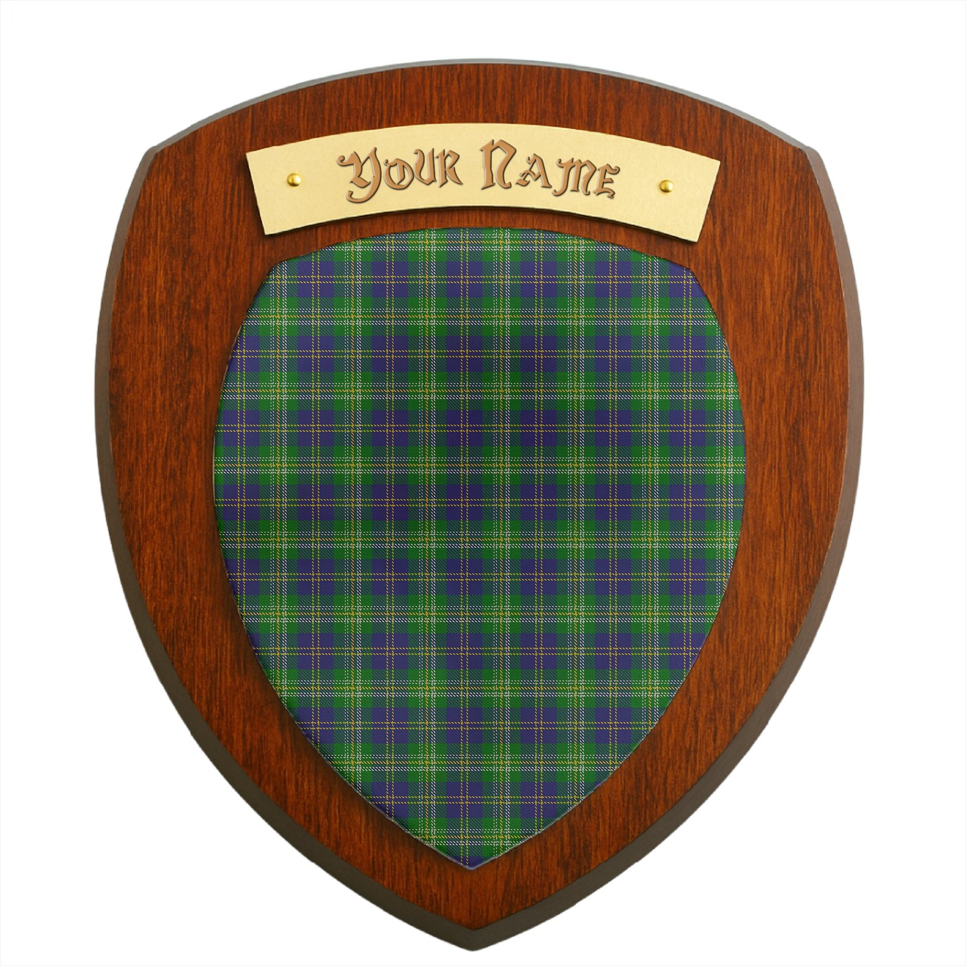 ScotsTee Shop Scottish MacOrrell Clan Tartan Wooden Wall Plaque Personalize with Your Name