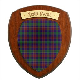 ScotsTee Shop Scottish MacMichael Clan Tartan Wooden Wall Plaque Personalize with Your Name