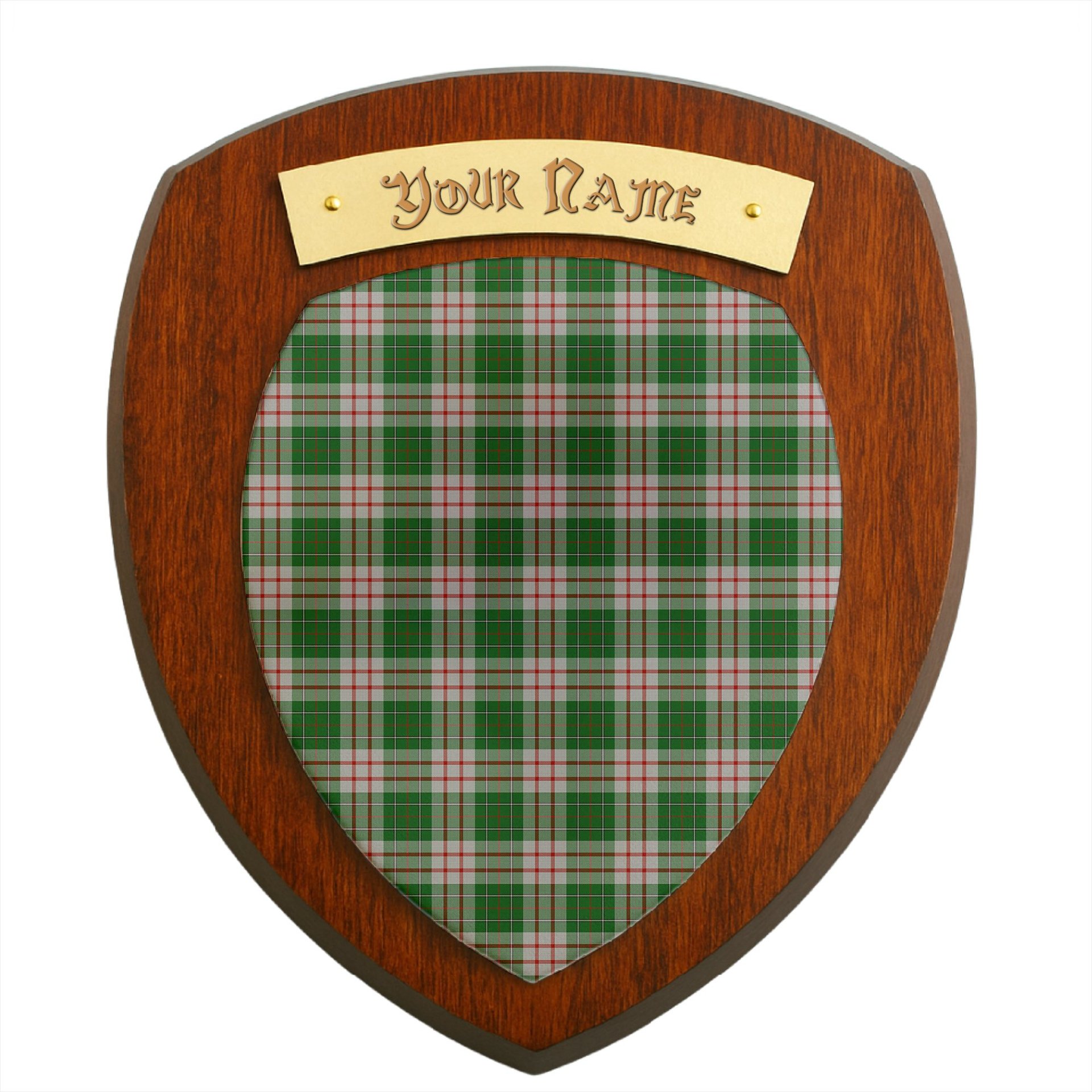 ScotsTee Shop Scottish MacDiarmid Dress Clan Tartan Wooden Wall Plaque Personalize with Your Name