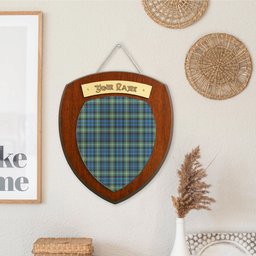 ScotsTee Shop Scottish Lamont Ancient Clan Tartan Wooden Wall Plaque Personalize with Your Name