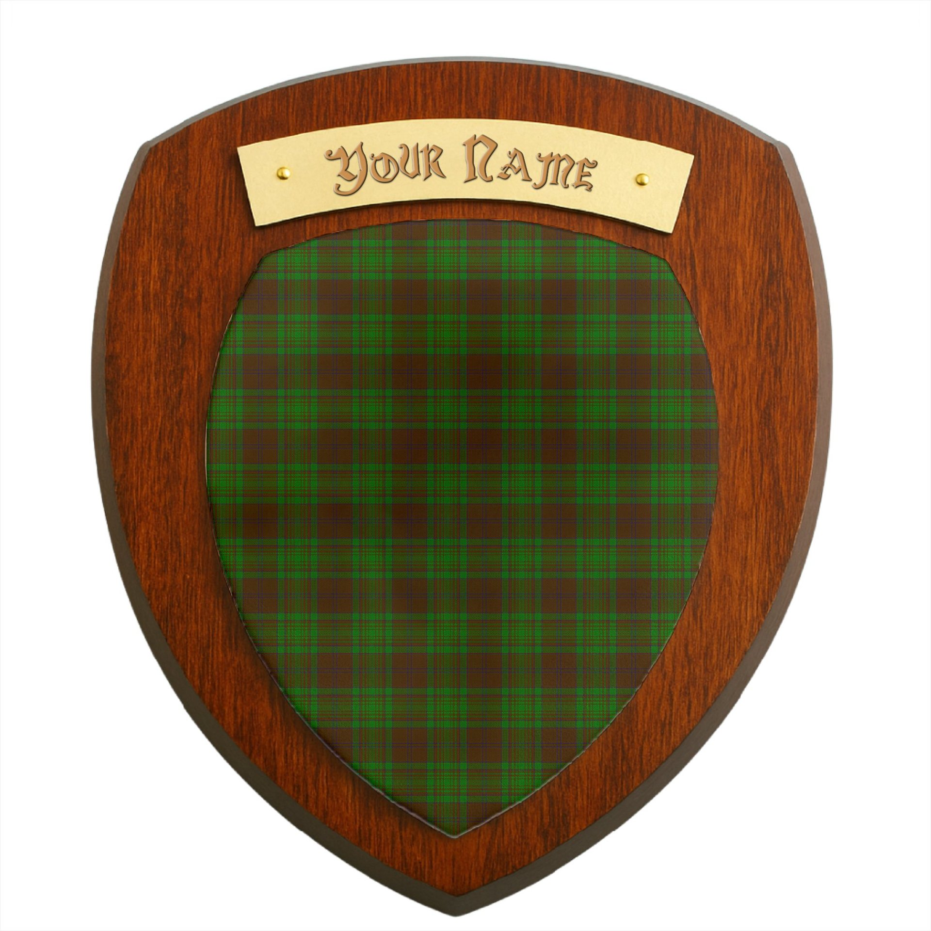 ScotsTee Shop Scottish MacAlister of Glenbarr Hunting Clan Tartan Wooden Wall Plaque Personalize with Your Name