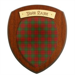 ScotsTee Shop Scottish MacAulay Clan Tartan Wooden Wall Plaque Personalize with Your Name