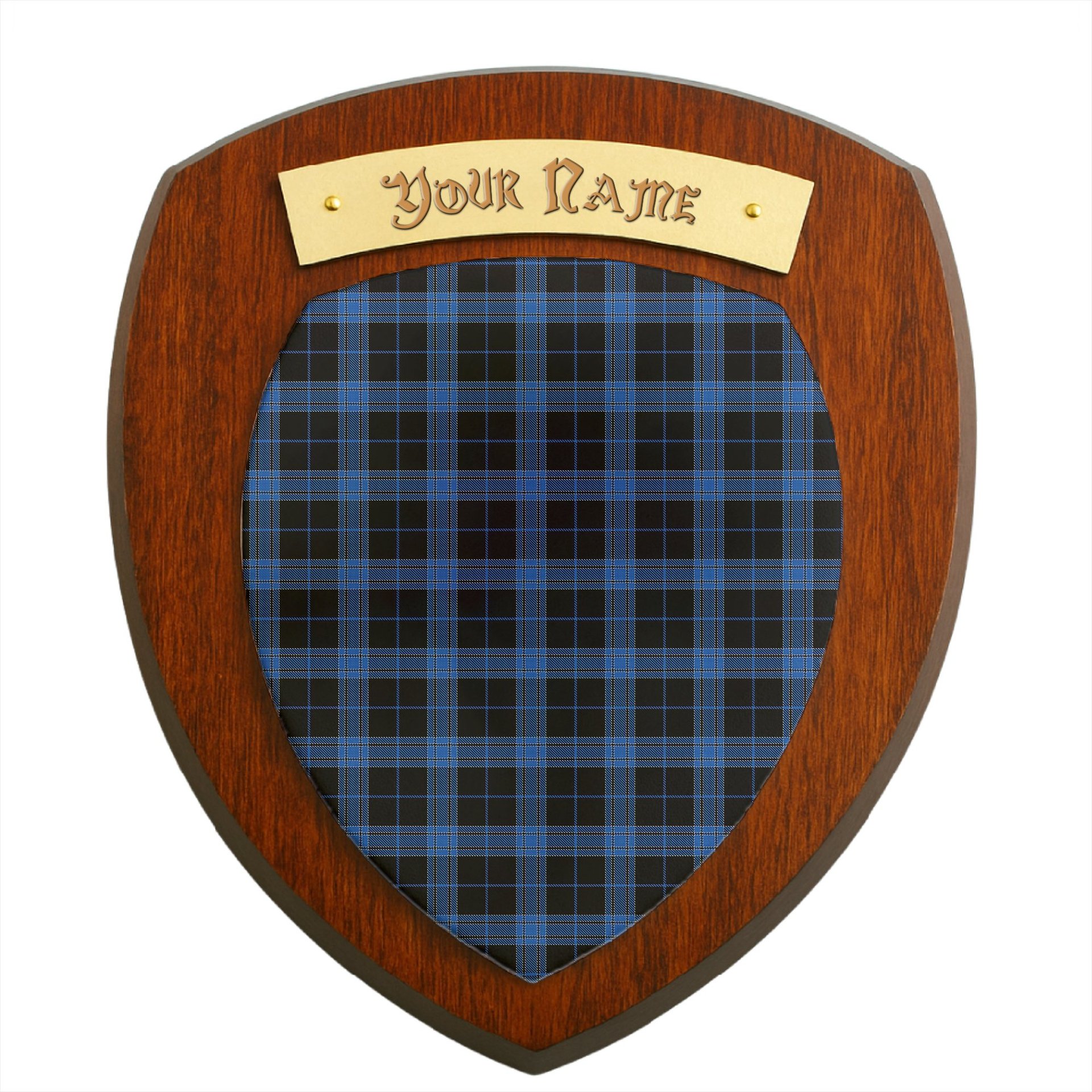 ScotsTee Shop Scottish Lynn Clan Tartan Wooden Wall Plaque Personalize with Your Name