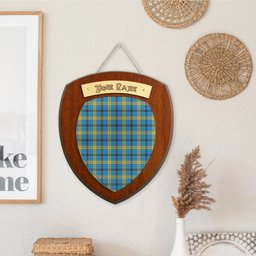 ScotsTee Shop Scottish Laing SC Clan Tartan Wooden Wall Plaque Personalize with Your Name