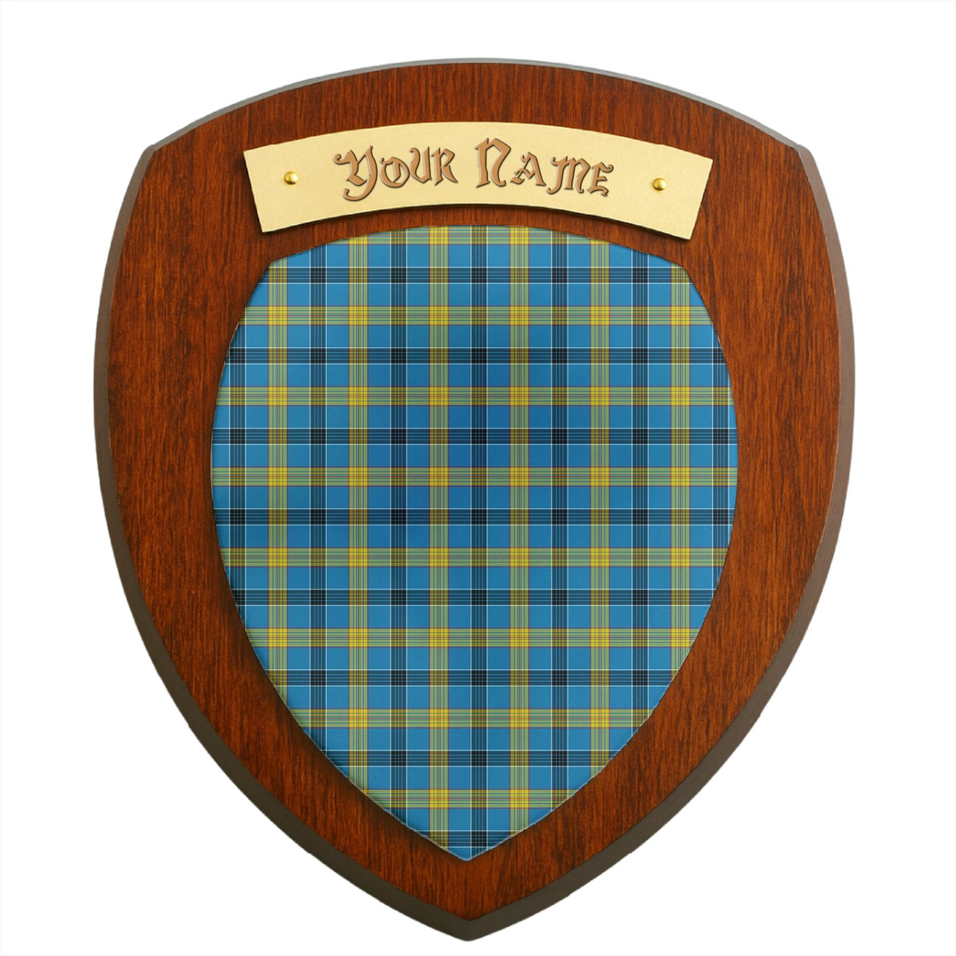 ScotsTee Shop Scottish Laing SC Clan Tartan Wooden Wall Plaque Personalize with Your Name