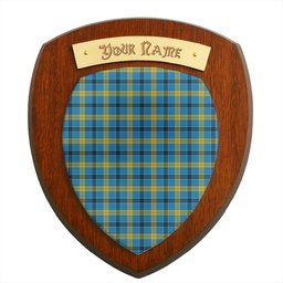 ScotsTee Shop Scottish Laing SC Clan Tartan Wooden Wall Plaque Personalize with Your Name