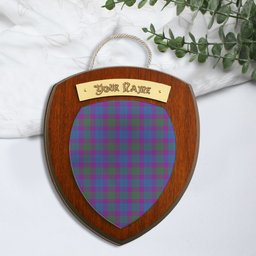 ScotsTee Shop Scottish Lang Modern Clan Clan Tartan Wooden Wall Plaque Personalize with Your Name