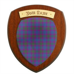 ScotsTee Shop Scottish Lang Modern Clan Clan Tartan Wooden Wall Plaque Personalize with Your Name