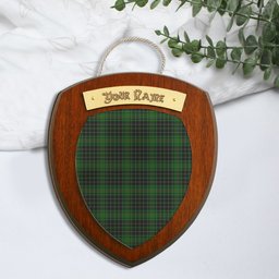 ScotsTee Shop Scottish MacAuley Hunting Clan Tartan Wooden Wall Plaque Personalize with Your Name