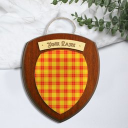 ScotsTee Shop Scottish MacMillan Clan Tartan Wooden Wall Plaque Personalize with Your Name