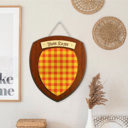 ScotsTee Shop Scottish MacMillan Clan Tartan Wooden Wall Plaque Personalize with Your Name