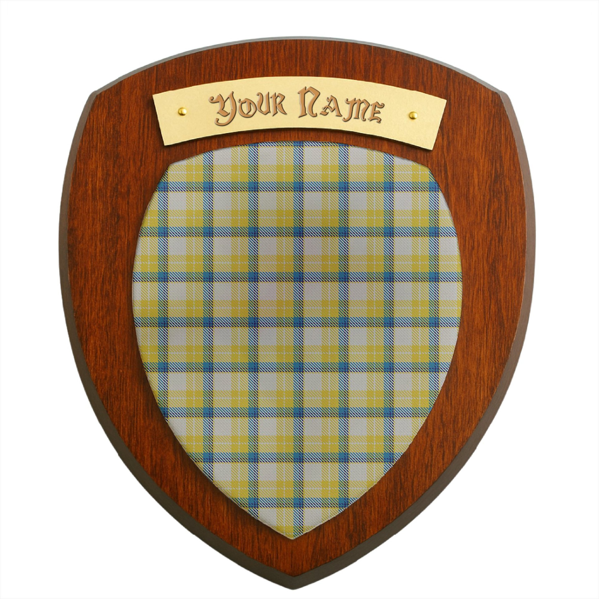 ScotsTee Shop Scottish MacGrath Clan Tartan Wooden Wall Plaque Personalize with Your Name