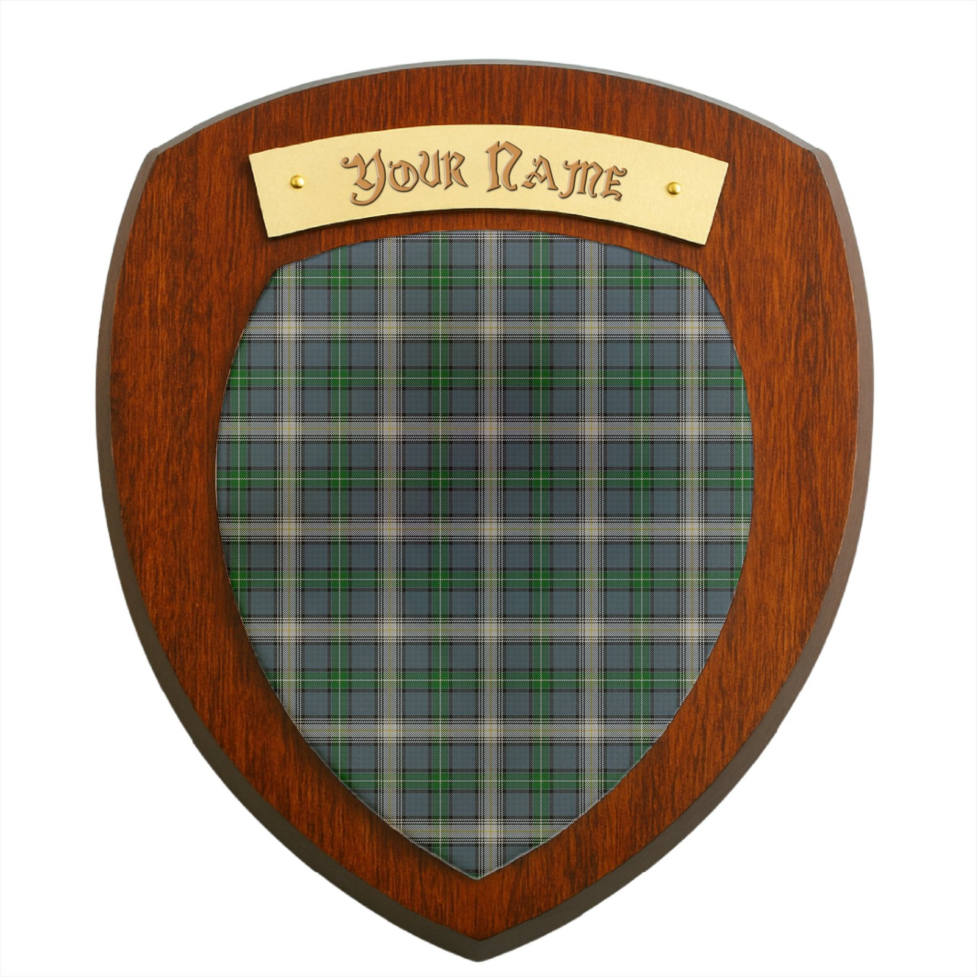 ScotsTee Shop Scottish MacDouall Clan Tartan Wooden Wall Plaque Personalize with Your Name