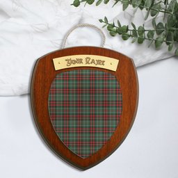 ScotsTee Shop Scottish MacDiarmid Modern Clan Tartan Wooden Wall Plaque Personalize with Your Name