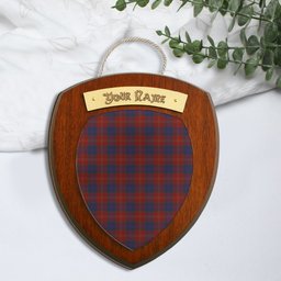 ScotsTee Shop Scottish MacEdward MacGregor Hastie Clan Tartan Wooden Wall Plaque Personalize with Your Name