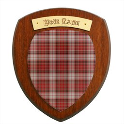 ScotsTee Shop Scottish MacDougall Dress Clan Tartan Wooden Wall Plaque Personalize with Your Name
