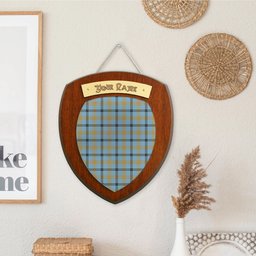ScotsTee Shop Scottish Laing Ancient Clan Tartan Wooden Wall Plaque Personalize with Your Name