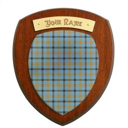 ScotsTee Shop Scottish Laing Ancient Clan Tartan Wooden Wall Plaque Personalize with Your Name