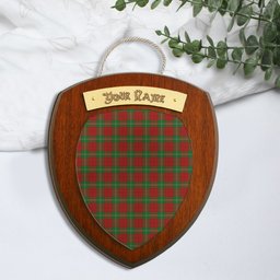 ScotsTee Shop Scottish Lennox Clan Tartan Wooden Wall Plaque Personalize with Your Name