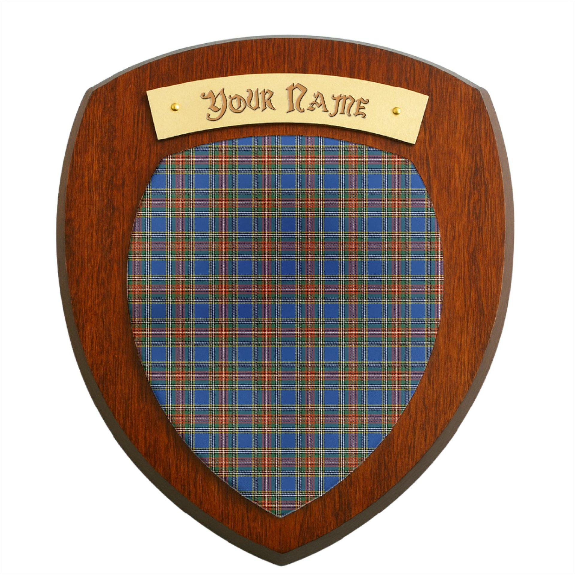 ScotsTee Shop Scottish MacBeth Ancient SC Clan Tartan Wooden Wall Plaque Personalize with Your Name