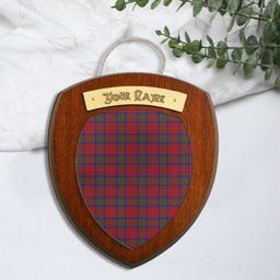 ScotsTee Shop Scottish MacGillivray Clan Tartan Wooden Wall Plaque Personalize with Your Name