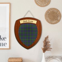 ScotsTee Shop Scottish MacEwan Clan Tartan Wooden Wall Plaque Personalize with Your Name